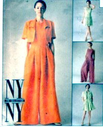 8782 MCCALLS NY NY UNLINED BOLERO, PRINCESS DRESS, JUMPSUIT PATTERN 12 UNCUT